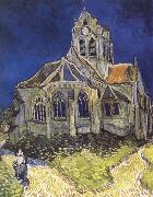 Vincent Van Gogh Church at Auvers oil